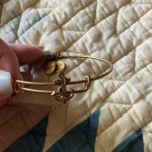 Alex and ani anchor gold